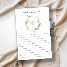 Dusky Blush Wildblume Wappen Babydusche Beratung