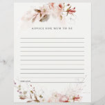 Dusky Fall Floral Advisor für Mum Baby Shower<br><div class="desc">Dusky Fall Marsala Blush Floral Watercolor Collection.- Es ist eine elegante Schrift Aquarell Illustration von pastellfarbenen, subtilen duskischen Herbstblumen mit trockenen Blätter, die perfekt für Ihren Fall, Hochzeit & Party. Es ist sehr einfach, mit Ihren persönlichen Daten zu personalisieren. Wenn Sie ein anderes passendes Produkt oder eine Anpassung benötigen, wenden...</div>