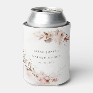 Dusky Fall Marsala Blush Blumenstrauß Hochzeit Dosenkühler