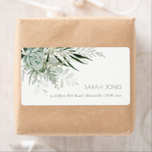 Dusky Green Leafy Fern Succulate Foliage Address