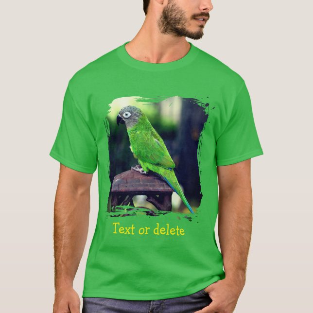 Dusky Headed Conure Parrot Personalized T-Shirt (Vorderseite)