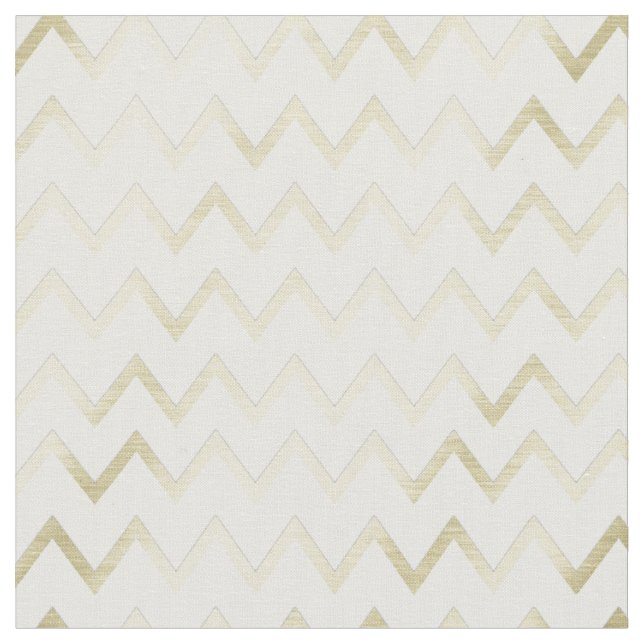 Dusky Imitats Green Imitats Gold Zickzack Muster Stoff (Nahaufnahme)