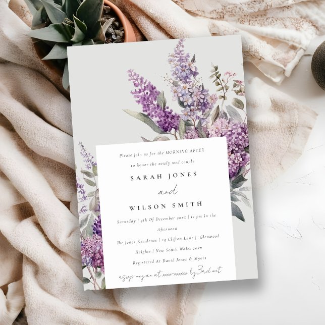 Dusky Lilac Green Hütte Blumenmorgens nach Einladung (Von Creator hochgeladen)