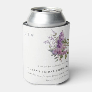 Dusky Lilac Watercolor Hütte Blumenzehen Dosenkühler