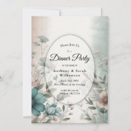 Dusky Petals und Soft Serenity Floral Einladung