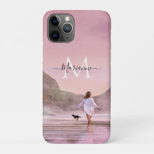 Dusky Pink Monogram Beach Fotografie Case-Mate iPhone Hülle