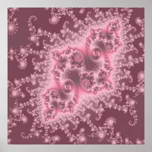 Dusky Pink Quallyfish Poster (Vorne)