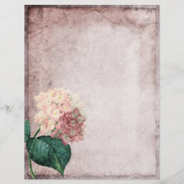 Dusky Pink Vintages Blumenparchment