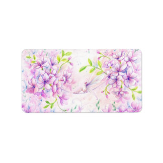 Dusky-Rosa-Label Adressaufkleber