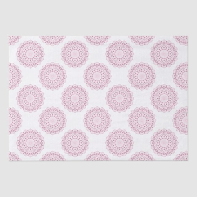 Dusky Rose Confetti Lace Classic Polka Dots Craft Seidenpapier (Vorderseite)