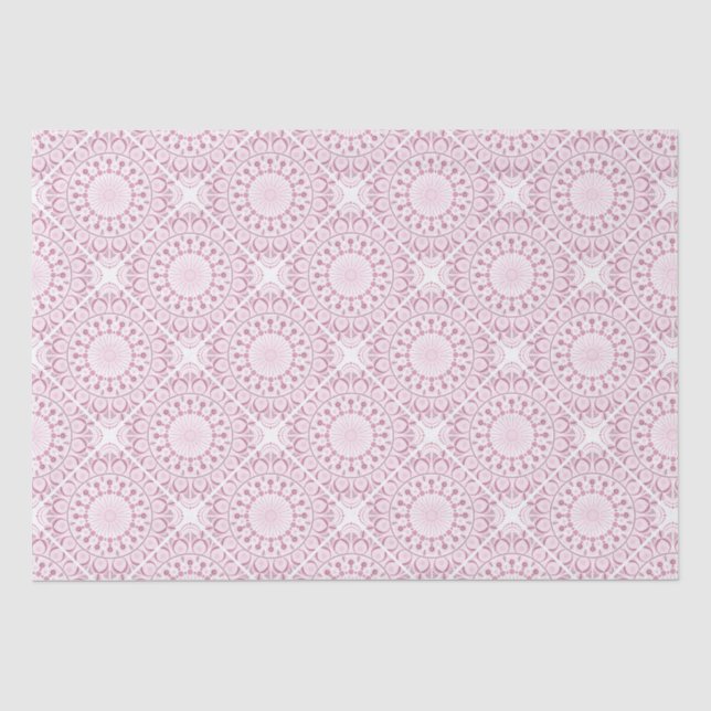Dusky Rose Confetti Lace Diamond Tile Craft Seidenpapier (Vorderseite)