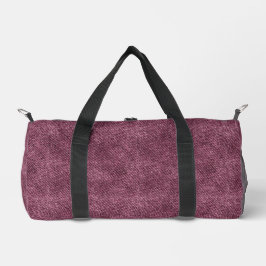 Dusky Rose Denim Pattern Duffle Bag