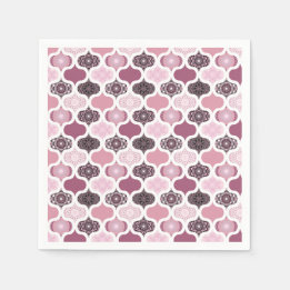 Dusky Rose Dot Mandalases Ogee Patchwork Papercraf Serviette