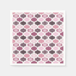 Dusky Rose Dot Mandalases Ogee Patchwork Papercraf Serviette
