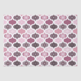 Dusky Rose Dot Mandalases Ogee Patchwork Seidenpapier