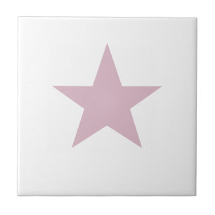 Dusky-Rose Pink Star Fliese