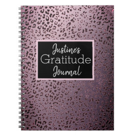 Dusky Violet Leopard DankJournal Notizblock