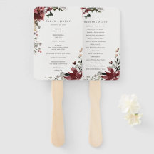 Dusky Warm Winter Festivals Hochzeitsprogramm