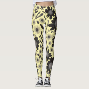 Dusky Wildblume Garden - Vintages Blumenmuster Leggings