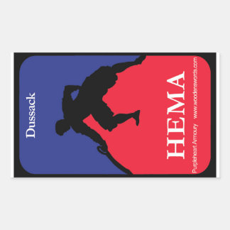 Dussack HEMA Abziehbild Rechteckiger Aufkleber