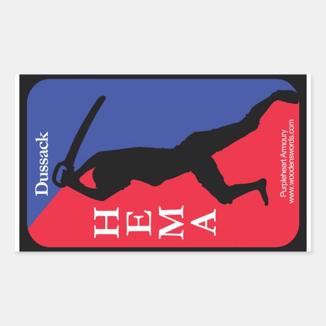 Dussack HEMA decal Rechteckiger Aufkleber (Vorderseite)