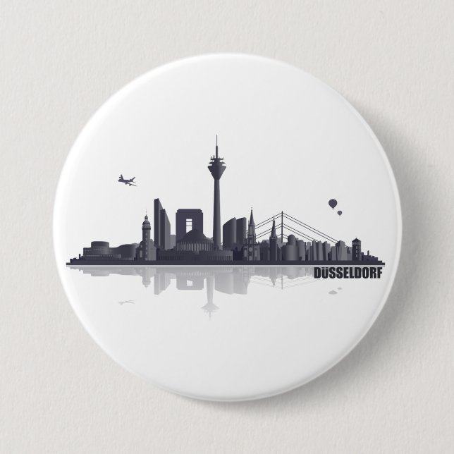 Düsseldorf Button / Anstecker / Pin (Vorderseite)