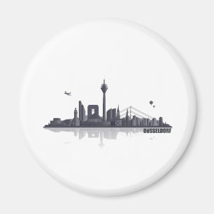 Düsseldorf City Skyline Magnet