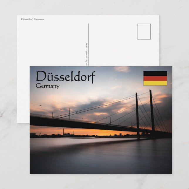 Düsseldorf Deutschland Postkarte (Vorne/Hinten)