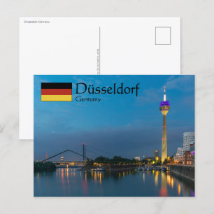 Düsseldorf Deutschland Postkarte