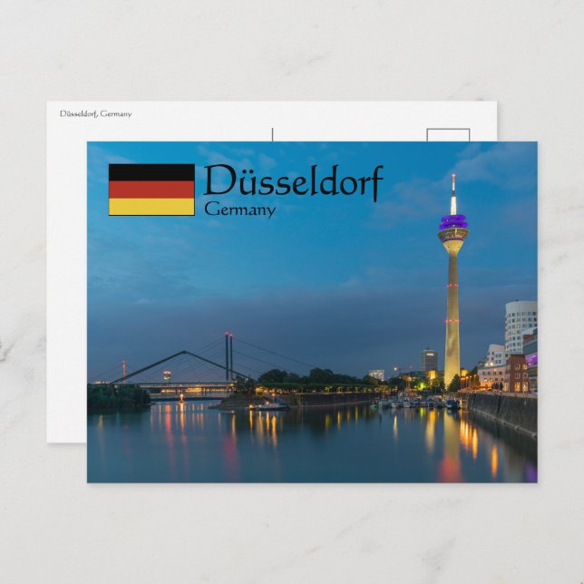 Düsseldorf Deutschland Postkarte (Vorne/Hinten)