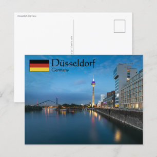 Düsseldorf Deutschland Postkarte