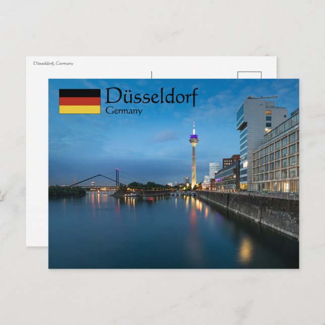 Düsseldorf Deutschland Postkarte (Vorne/Hinten)