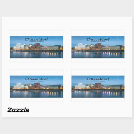 Düsseldorf Deutschland Rechteckiger Aufkleber