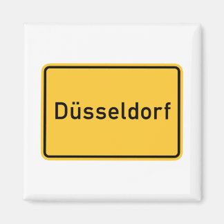 Düsseldorf, Deutschland Road Sign Magnet