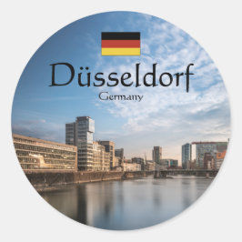 Düsseldorf Deutschland Runder Aufkleber