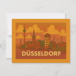 Düsseldorf Deutschland Stadt Kunst Postkarte