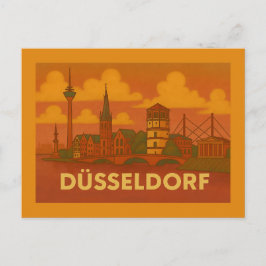 Düsseldorf Deutschland Stadt Kunst Postkarte