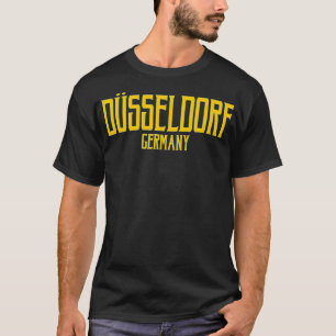 Düsseldorf Deutschland Vintag Tester Amber Print T-Shirt