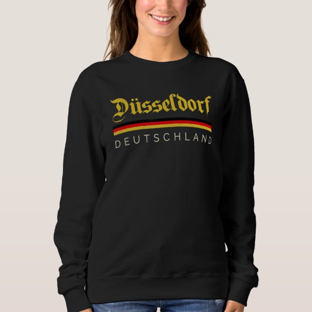 Dusseldorf Dialect Rhine Westphalia Germany Souven Sweatshirt (Vorderseite)