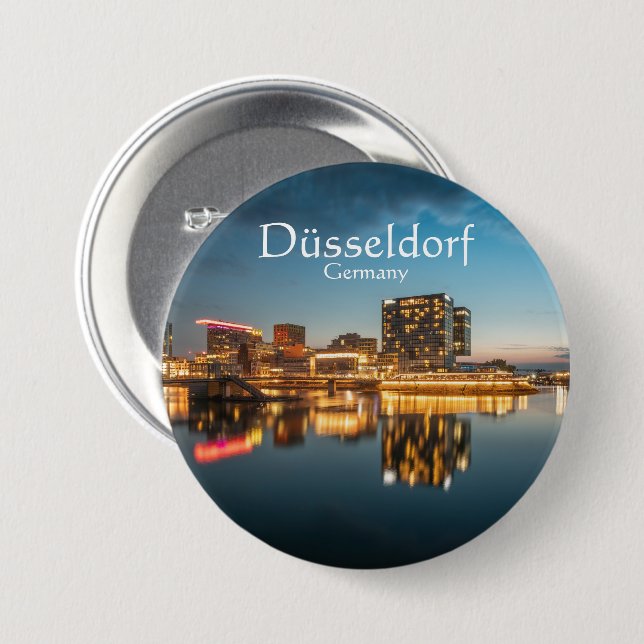 Dusseldorf Germany Souvenir Button (Vorne & Hinten)