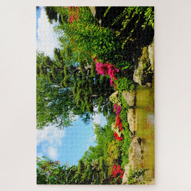 Düsseldorf Japanese Gardens. Puzzle (Vertikal)