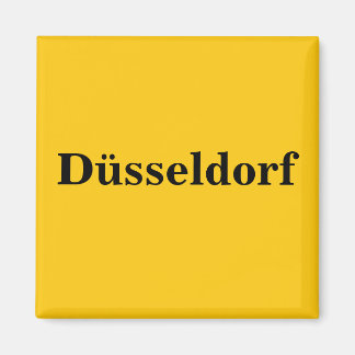 Düsseldorf Schild Gold - Gleb - Magnet