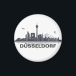 Düsseldorf Skyline Kühlschrank Magnet<br><div class="desc">Praktischer und dekorativer Kühlschrank Magnet. Wählen Sie ihre Wunsch-Größe aus. Verändern Sie die Größe & Position der Düsseldorf Grafik. Oder fügen sie Textelemte hinzu. Gestalten Sie sich selber Ihren Magneten einfach als Unikat.</div>
