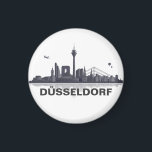 Düsseldorf Skyline Kühlschrank Magnet<br><div class="desc">Praktischer und dekorativer Kühlschrank Magnet. Wählen Sie ihre Wunsch-Größe aus. Verändern Sie die Größe & Position der Düsseldorf Grafik. Oder fügen sie Textelemte hinzu. Gestalten Sie sich selber Ihren Magneten einfach als Unikat.</div>