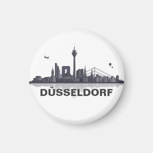 Düsseldorf Skyline Kühlschrank Magnet