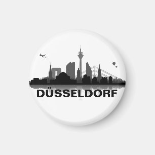 Düsseldorf Skyline Kühlschrank Magnet