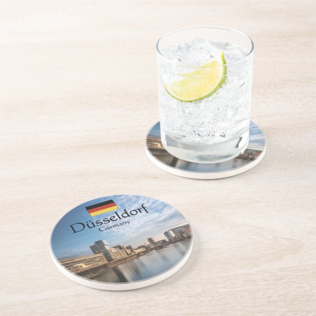 Dusseldorf Souvenir Getränkeuntersetzer (Seite)