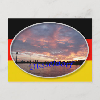 Dusseldorf Sunset Postcard Postkarte