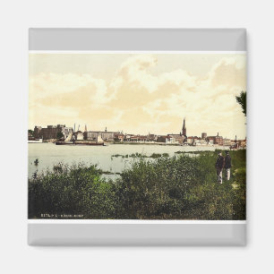 Dusseldorf vom Rhein, der Rhein, Deutschland clas Magnet