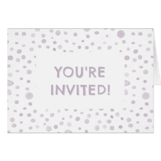 Dust Confetti Wasserfarbe Dots Geburtstag Einladun